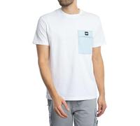 Weekend Offender Homme T-Shirt Stiniva, White/Ocean Wave, M