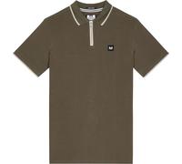 Weekend Offender - "Shore" Polo zippé pour homme GT6714 (L) (Vert)