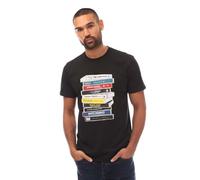 Weekend Offender T-Shirt Homme Cassettes Imprimé Noir, Noir , M