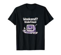 Weekend Undefined Pixel Art Data Science Computer T-Shirt