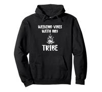 Weekend Vibes with My Tribe - Vacation d'été Camping Lover Sweat à Capuche