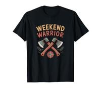 Weekend Warrior Crossed Axes, Aventure extérieure rétro T-Shirt