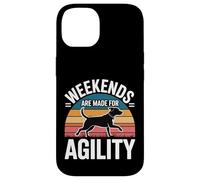 Weekends are Made for Agility Dog Handler Trainer Fun |- Coque pour iPhone 14