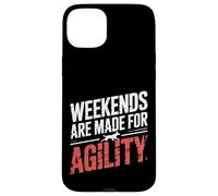 Weekends are Made for Agility Dog Handler Trainer Fun |- Coque pour iPhone 15 Plus