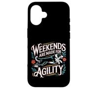 Weekends are Made for Agility Dog Handler Trainer Fun - Coque pour iPhone 16