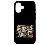Weekends Are Made For Agility Dog Handler Trainer Fun - Coque pour iPhone 16