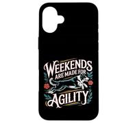 Weekends are Made for Agility Dog Handler Trainer Fun - Coque pour iPhone 16 Plus