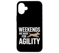 Weekends are Made for Agility Dog Handler Trainer Fun - Coque pour iPhone 16 Plus