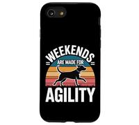 Weekends are Made for Agility Dog Handler Trainer Fun |- Coque pour iPhone SE (2020) / 7/8