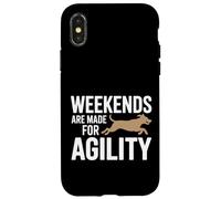Weekends are Made for Agility Dog Handler Trainer Fun - Coque pour iPhone X/XS