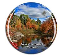 Weekino Canada Nouveau Brunswick Aimant de réfrigérateur 3D Verre Cristal Touristique Ville Voyage Souvenir Autocollant de réfrigérateur Collection