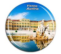 Weekino Château de Schönbrunn Vienne Autriche Aimant pour Réfrigérateur 3D en Verre en Cristal Touristique Ville Voyage Souvenir Collection Cadeau Fort Réfrigérateur Autocollant
