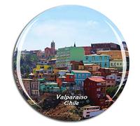 Weekino Chili Maison de Pablo Neruda Valparaiso Aimant de réfrigérateur 3D Verre en Crystal Touristique Ville Voyage Souvenir Autocollant de réfrigérateur Collection