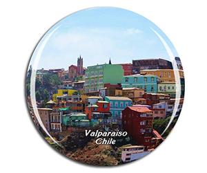 Weekino Chili Maison de Pablo Neruda Valparaiso Aimant de réfrigérateur 3D Verre en Crystal Touristique Ville Voyage Souvenir Autocollant de réfrigérateur Collection