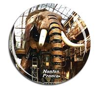 Weekino France Machines de l'Ile Nantes Aimant de réfrigérateur 3D Verre en Crystal Touristique Ville Voyage Souvenir Autocollant de réfrigérateur Collection