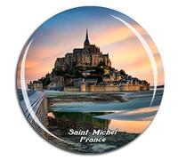 Weekino France Mont Saint-Michel Aimant de réfrigérateur 3D Verre en Crystal Touristique Ville Voyage Souvenir Autocollant de réfrigérateur Collection