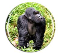 Weekino Gorilles Rwanda Aimant de réfrigérateur 3D Verre Cristal Touristique Ville Voyage Souvenir Autocollant de réfrigérateur Collection