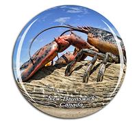 Weekino Homard du Canada Shediac Nouveau-Brunswick Aimant de réfrigérateur 3D Verre Cristal Touristique Ville Voyage Souvenir Autocollant de réfrigérateur Collection