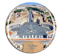Weekino Italie Rome Vatican San Pietro Aimant de réfrigérateur 3D Verre en Crystal Touristique Ville Voyage Souvenir Autocollant de réfrigérateur Collection