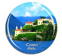 Weekino Italie Villa Del Balbianello Lac de Côme Aimant de réfrigérateur 3D Verre en Crystal Touristique Ville Voyage Souvenir Autocollant de réfrigérateur Collection
