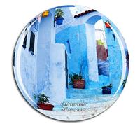 Weekino Maroc Chefchaouen Chaouen Aimant de réfrigérateur 3D Verre Cristal Touristique Ville Voyage Souvenir Autocollant de réfrigérateur Collection