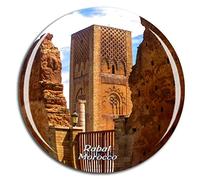 Weekino Maroc Tour Hassan Rabat Aimant de réfrigérateur 3D Verre en Crystal Touristique Ville Voyage Souvenir Autocollant de réfrigérateur Collection