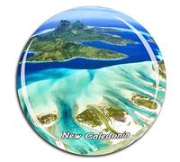 Weekino Nouvelle Calédonie France Aimant de réfrigérateur 3D Verre en Crystal Touristique Ville Voyage Souvenir Autocollant de réfrigérateur Collection