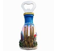 Weekino Ouvre-Bouteille Barcelone Espagne Aimant de réfrigérateur 3D Verre en Crystal Touristique Ville Voyage Souvenir Autocollant de réfrigérateur Collection