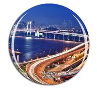 Weekino Pont de Corée Pont Busan Gwangan Aimant de réfrigérateur 3D Verre Cristal Touristique Ville Voyage Souvenir Autocollant de réfrigérateur Collection