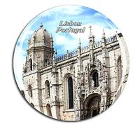 Weekino Portugal monastère des jeronimos lisbonne Aimant de réfrigérateur 3D Verre en Crystal Touristique Ville Voyage Souvenir Autocollant de réfrigérateur Collection