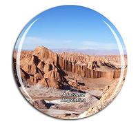 Weekino Vallée De La Lune San Pedro De Atacama Chili Aimant de réfrigérateur 3D Verre Cristal Touristique Ville Voyage Souvenir Autocollant de réfrigérateur Collection
