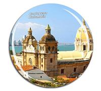 Weekino Ville fortifiée de Carthagène Colombie Aimant Réfrigérateur 3D en Verre en Cristal Touristique Ville Voyage Souvenir Collection Cadeau Fort Réfrigérateur Autocollant