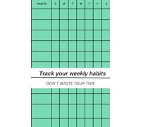 Weekly habit tracker: Weekly habit tracker two weeks in one page