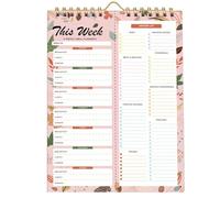 Weekly Meal Planner For Fridge | Magnetic Meal Organizer Notebook, 52 feuilles | Grocery Shopping Tracker, Food Planning Journal For Home Kitchen, Family, Women, Men, Diet, Healthy Routines