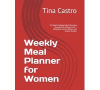Weekly Meal Planner for Women: 52-Week Undated Meal Planning Journal with Grocery List - Breakfast, Lunch, Dinner and Snacks Tracker