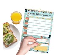 Weekly Meal Planner Notepad - 52 Tearable Undated Weekly Meal Planner Notebook For Men | Healthy Eating Schedule Notepad For Son Wife Family Husband Daughter Teens Athletes Girls Boys Youth