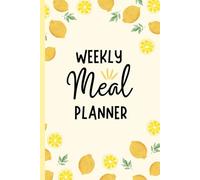 Weekly Meal Planner with Grocery List: One Year of Breakfast, Lunch, Dinner & Snack Planning | Lemon Design Undated Food Journal Organizer for Busy Moms
