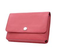 Weekly pill box, MEDIDOS - SIMILI, RED, indications in ENGLISH, pocket kit, 7 individual days, 28 adjustable compartments for small medications. ultra soft case, pleasant to touch. Dimensions of the kit contains 7 boxes: 15.5 x 10 x 2 cm. Dimensions of each box with 4 compartments: 9.5 x 2 x 1.7 cm. Dimensions of each compartment: approx. 1.5 x 1.5 x "modular" cm. Total empty weight 160gr.