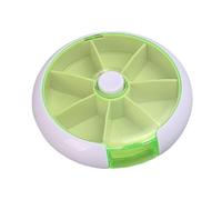 Weekly Pill Box, Round Pill Box Dispenser - Removable Design Storage Supplies for Pills, Candy, Vitamin, and Other Items