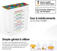 Weekly Pill Box4 Compartments-Morning,Noon,Evening,Night-Large Capacity,Plus StorageMedicine Box For Home And Travel