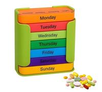 Weekly Pill Organizer - 255 G Portable 4 Times A Day