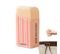 Weekly Pill Organizer - 7 Day Pill Holder, Portable Medicine Case | Airtight Supplement Storage Dispenser Travel Kit, Seniors Kids Pets Father Mother Elderly Daily Pills Management With Compact Carry