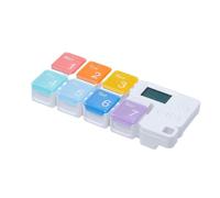 Weekly Pill Organizer Alarms Reminder Daily Travel Medication Box for Pill Vitamins Supplements Home Use