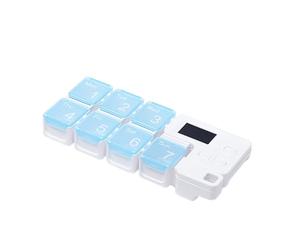 Weekly Pill Organizer Box - Battery Operated Reminder Case, Smart Medicine Storage | Electronic Timed Medication Management System Design, Portable Daily Scheduling Container for Home Travel Use