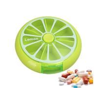 Weekly Pill Organizer - Portable Dispenser, Compact Box| Medicine Storage Container, Lightweight Travel Tablet Holder with easy access for pills