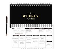 Weekly Planner - 2024-2025 Planner Undated, Weekly To Do List, Planner Daily Weekly and Monthly, Goals Scheduled Planner with Habit Tracker, 55 Weeks, 6.3''x11.2''