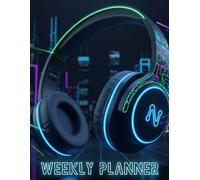 Weekly Planner: Headphones, RGB Headphones, homework log for kids, memo pad