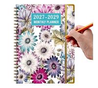 Weekly Planner Notebook, 2027-2029 Agenda Organizer, Task Scheduling Journal with Calendar System, Academic and Work Planning Tool, Minimal Durable Design Style, Use for Study Office Travel
