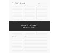 Weekly To Do List Planner: Simple Weekly Task Planning and Organization for Home, Work and School, 8.5 x 11 Inches, 122 Pages