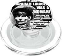 Weekly World News - Couverture de Lincoln Was a Woman PopSockets PopGrip pour MagSafe